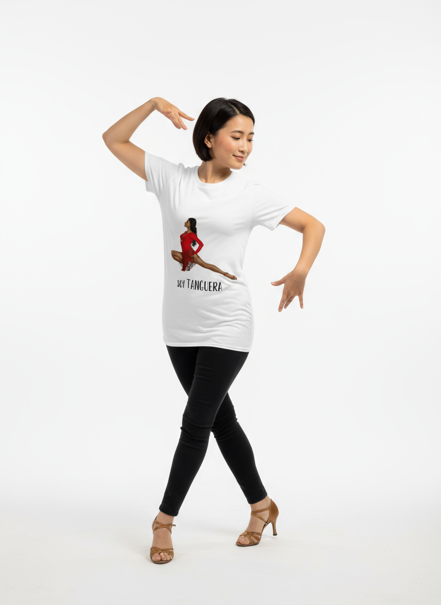 T shirt "salon" (long) - Soy Tanguera, gift ideas for dancers