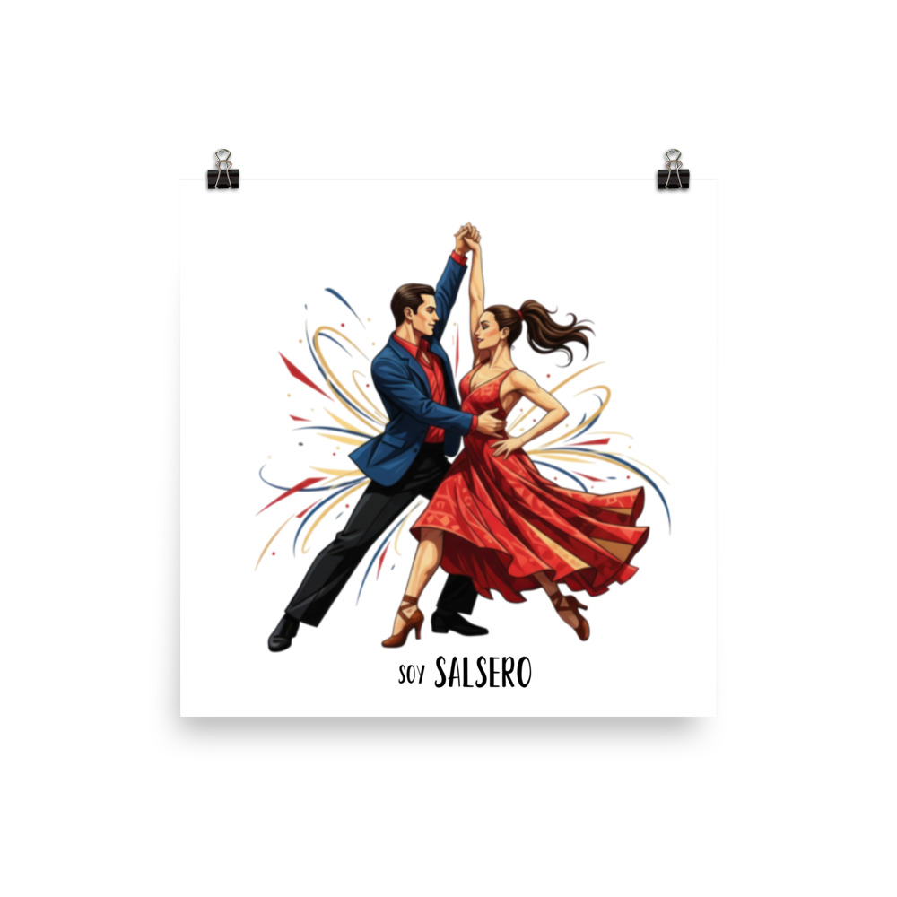 Poster 10”x10” (25,4cm x 25,4 cm) – Soy Salsero