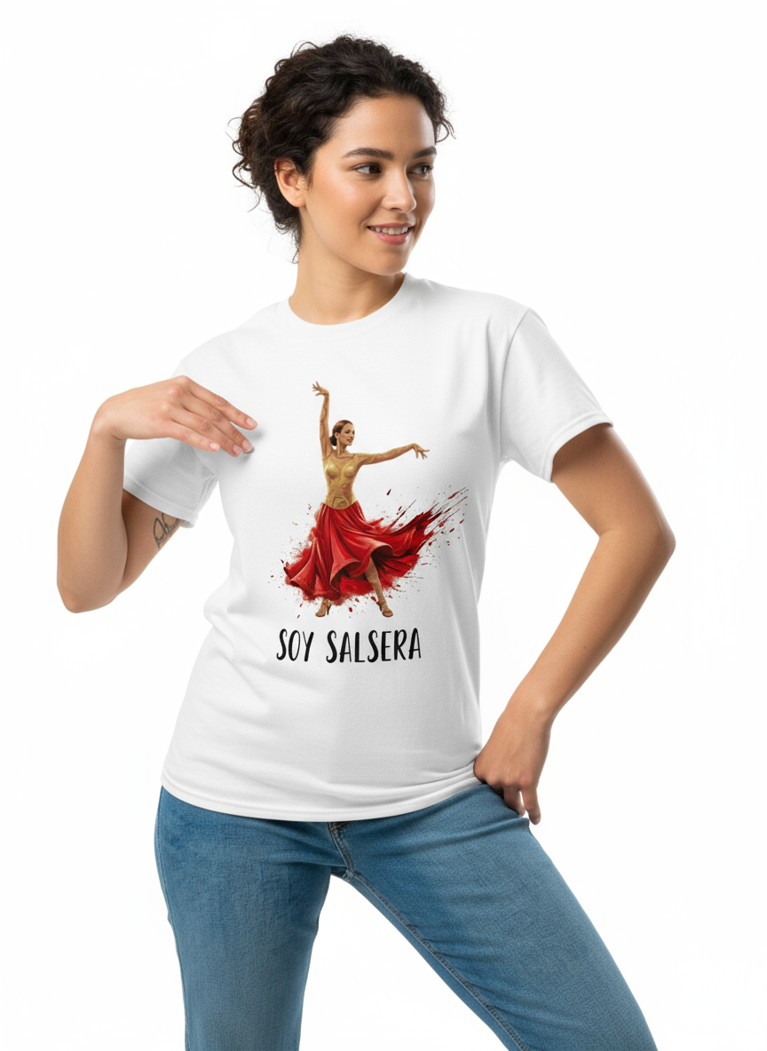 T- shirt "show" (long) - Soy Salsera, gift ideas for dancers